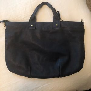 Clare V Navy Messenger Bag